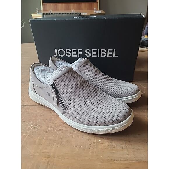 Josef Seibel Womens 40 Caren 22 Loafer Grey Slip‎ On Shoe Comfort Low Top Casual - Picture 1 of 8
